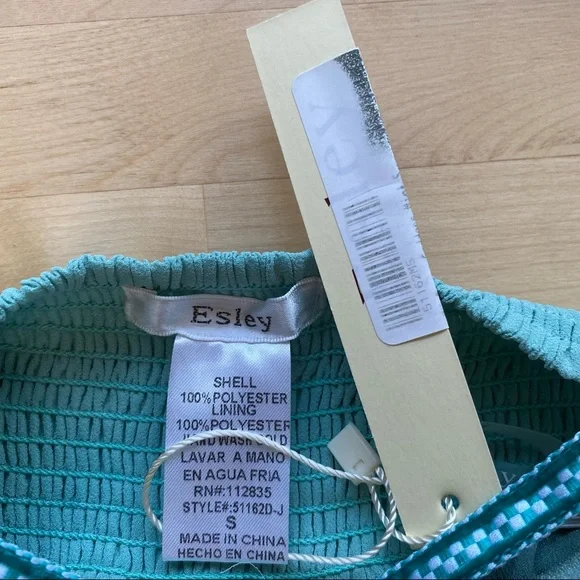 *NWT* Esley Spring Dance Easter Brunch High Low Open Back Cocktail Dress Green - Picture 6 of 8